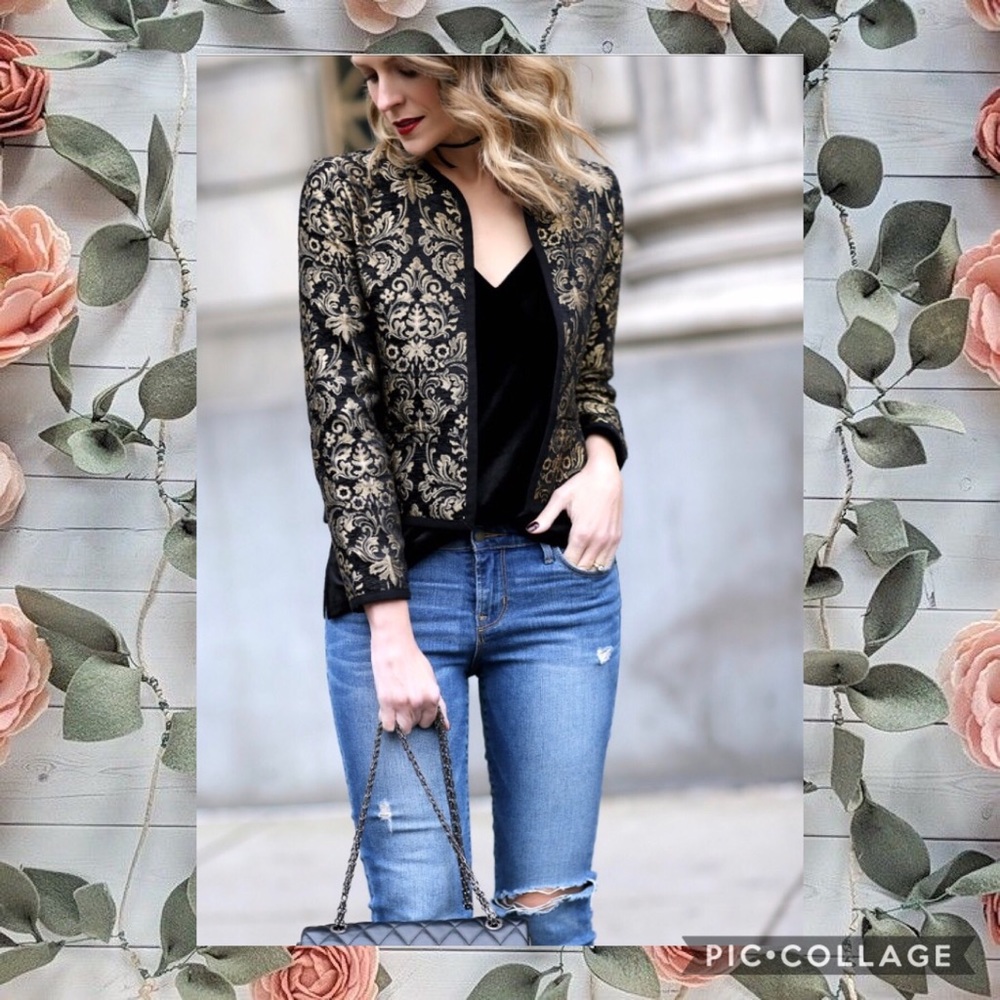 Black and Gold Blazer